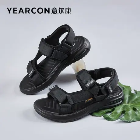 意尔康男鞋夏季男士凉鞋外穿软底户外运动休闲海边沙滩鞋男式上班商品大图