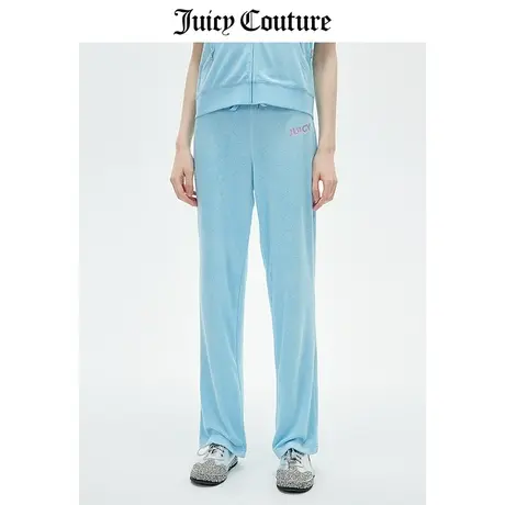 Juicy Couture橘滋休闲裤女2023春季新款美式运动宽松针织长裤图片