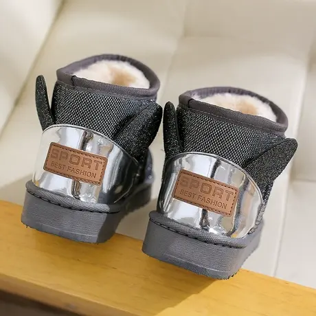 厚底增高雪地靴女韩版短筒冬季靴子女防滑棉鞋加厚保暖棉靴毛毛鞋商品大图