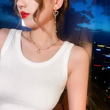小吊带背心女内搭设计感美背网红爆款2024打底衫无袖上衣外穿夏季图片
