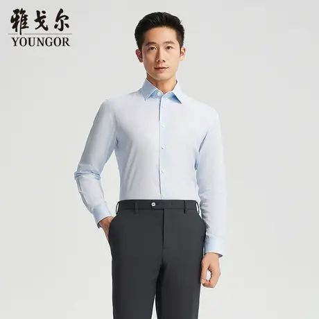【商场同款】雅戈尔男士短袖衬衫夏季新款官方商务休闲短袖衬衫男图片