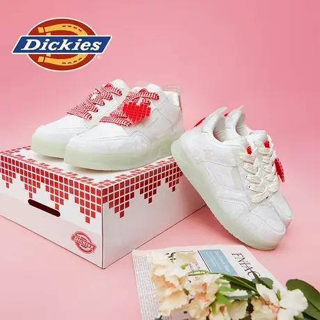 Dickies板鞋女春季新款520情侣爱心潮鞋小白鞋运动鞋水晶底休闲鞋商品大图