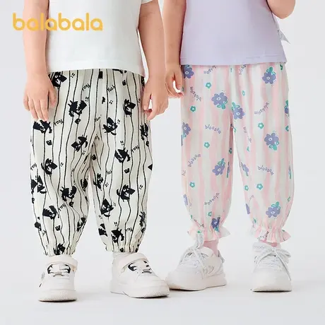 【U先】巴拉巴拉儿童裤子男童女童夏季防蚊裤小童宝宝睡裤图片