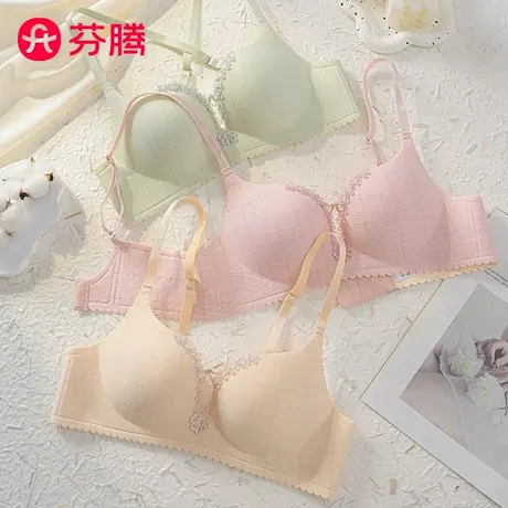 芬腾内衣女夏无痕性感小胸聚拢显大防下垂大胸显小收副乳文胸罩商品大图