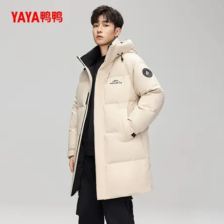 鸭鸭羽绒服男士2024冬季时尚百搭休闲新品男款加厚保暖羽绒外套商品大图