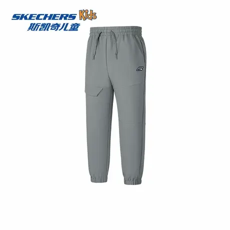 Skechers斯凯奇男童长裤宽松舒适梭织裤子休闲时尚基础运动束脚裤商品大图