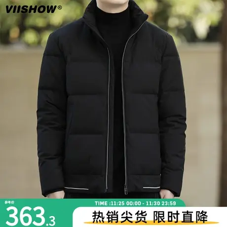 VIISHOW棉服外套男2023新款秋冬季潮牌保暖加厚立领棉衣工装棉袄商品大图