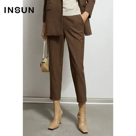 INSUN恩裳秋季立体有型轻性裤西裤商品大图