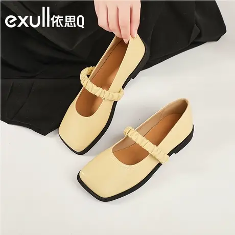 依思q日系复古可爱软妹jk小皮鞋玛丽珍奶奶鞋平底chic学院风女鞋商品大图