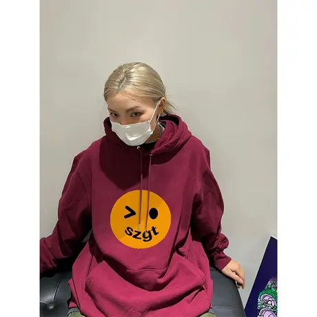 oversize设计感连帽卫衣女秋冬加绒加厚ins潮牌国潮宽松大码外套图片