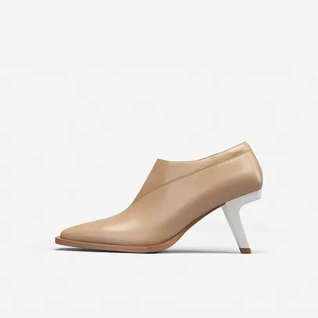 Nine West/玖熙2022年冬季新款方头短靴女回旋跟时装靴细跟及踝靴图片