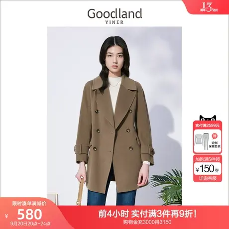 音儿美地女装2022冬季新款小个子羊毛呢子大衣外套商品大图