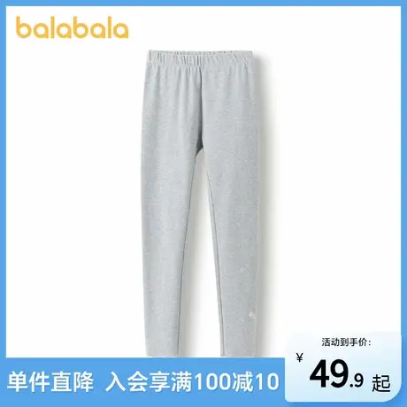 巴拉巴拉女童长裤儿童打底裤秋2025新款裤子弹力显瘦商品大图