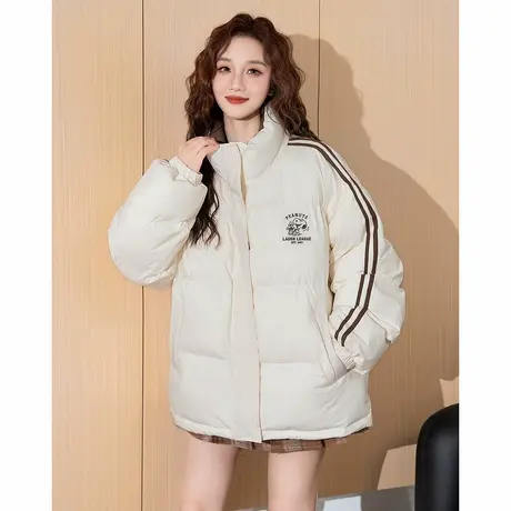 【史努比联名款】唐狮秋冬季女立领棉衣保暖短款面包服外套时尚tu商品大图