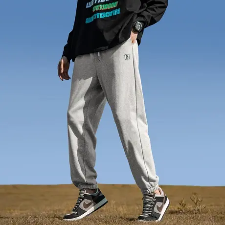 唐狮春秋季新款运动裤男束脚卫裤宽松休闲长裤子男生潮流TE图片