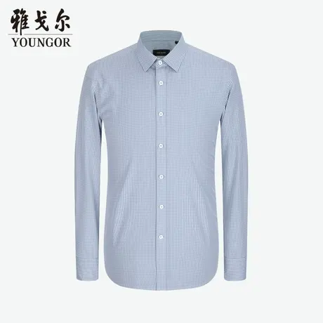 雅戈尔奥莱 商场同款男士长袖衬衫秋冬新款官方商务休闲长袖衬衫商品大图