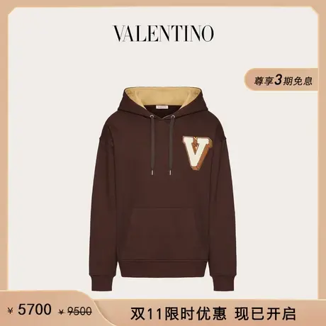 【限时优惠】华伦天奴VALENTINO男士V-3D棉质连帽卫衣商品大图