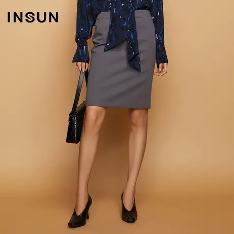 INSUN恩裳秋季包臀商务半身裙图片