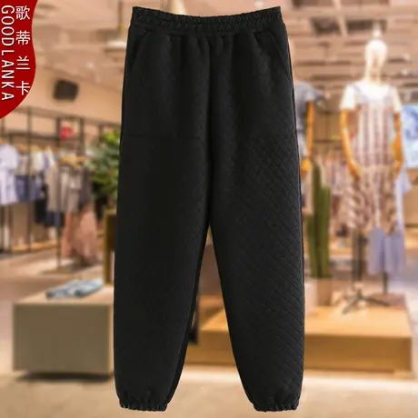 加肥加大码女中老年加棉裤子中年胖妈妈冬季保暖老寒腿棉裤200斤商品大图