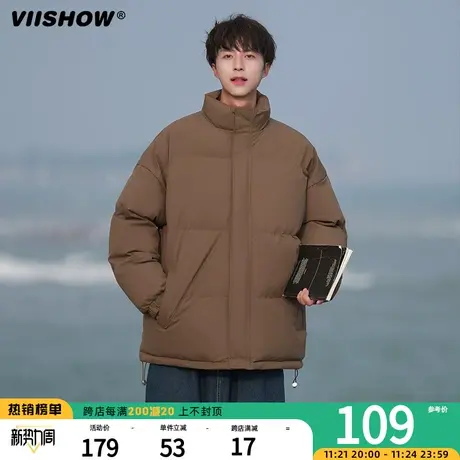 VIISHOW潮牌美式棉服男加厚衣服冬季男生痞帅棉衣保暖宽松面包服商品大图