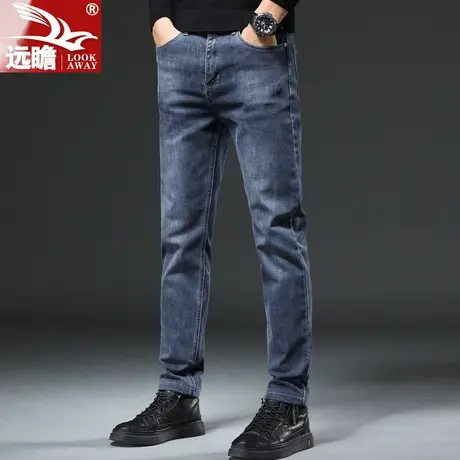 秋季男士牛仔裤2023新款直筒修身长裤男款潮牌百搭休闲裤子男春秋商品大图