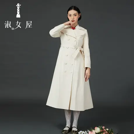 淑女屋官方旗舰店粉金风衣商品大图
