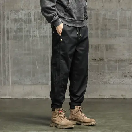 潮流束脚工装裤时尚裤子男款舒适百搭工装裤大码男装裤子休闲男装商品大图
