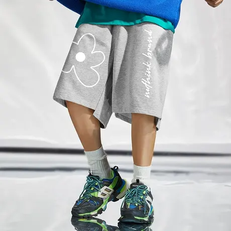 Nuthink日系原宿风潮牌短裤男潮ins潮流街头大码胖子运动五分裤夏商品大图