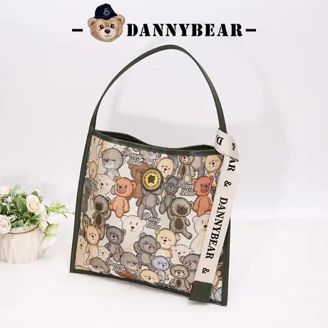 丹尼熊单肩包袋女包新品托特小方包通勤日常休闲小清新DKB3825023图片