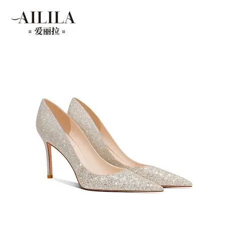 爱丽拉法式婚鞋女2023新款禾秀婚纱两穿新娘高跟鞋高级感平时可穿商品大图