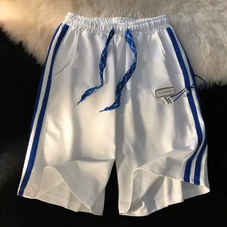 阔腿短裤女夏季宽松韩版小个子高腰直筒外穿休闲运动五分裤潮ins图片