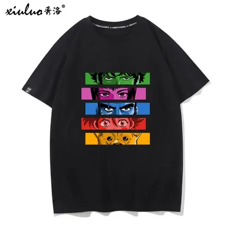 秀洛赏金猎人动漫电影周边半袖短袖纯棉星际牛仔T恤宽松圆领衣服商品大图