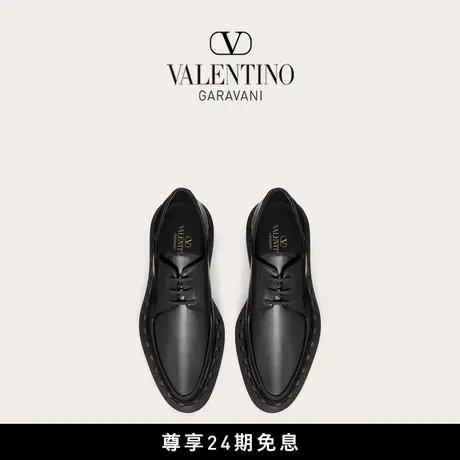【24期免息】华伦天奴VALENTINO男士 ROCKSTUD M-WAY小牛皮德比鞋图片