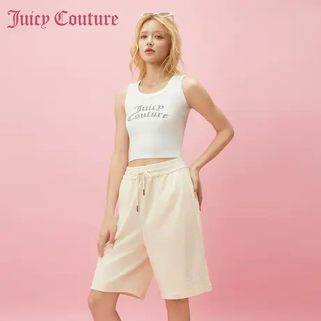 Juicy Couture橘滋春夏新款休闲裤短裤毛巾布直筒裤居家休闲女图片
