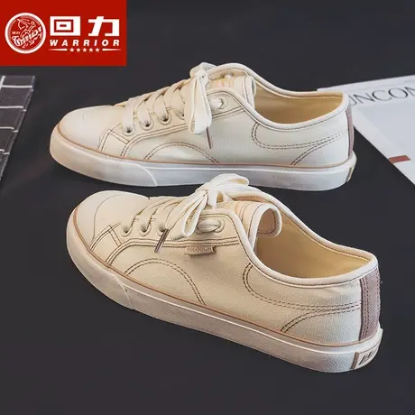 回力帆布鞋女2023年春季新款ulzzang百搭韩版学生休闲小白鞋子图片