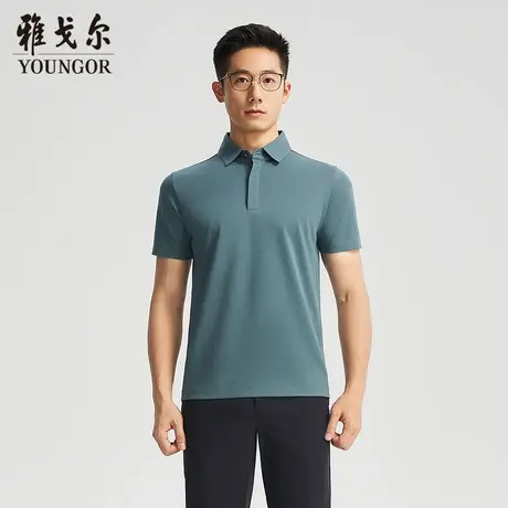 【商场同款】雅戈尔男士短袖POLO夏季新款官方商务休闲短袖T恤男图片