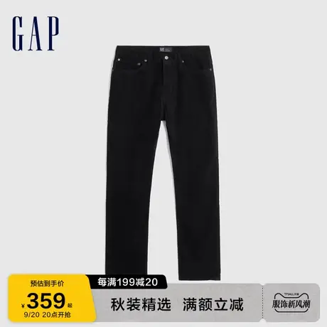 Gap男装秋冬2023新款弹力灯芯绒复古铆钉牛仔裤749122直筒裤长裤图片