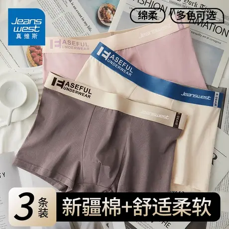 GV真维斯男士内裤纯棉抗菌2025新款青少年男生透气平角短裤头K商品大图