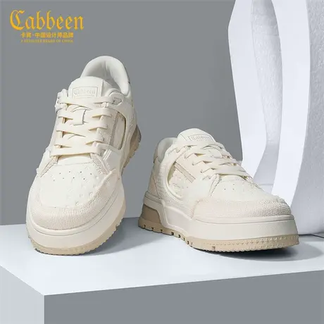 Cabbeen/卡宾男鞋秋季新款潮流百搭软底舒适小白鞋休闲运动板鞋商品大图