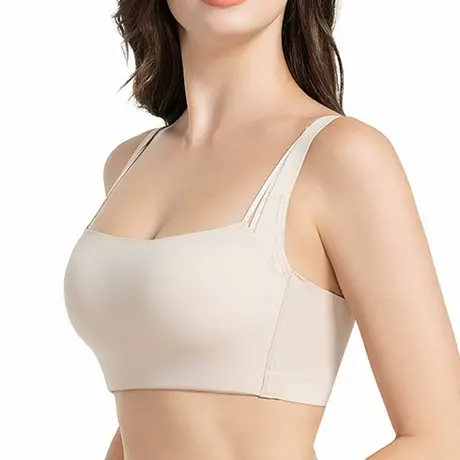 sharefun/霞黛芳防走光大胸显小聚拢上托收副乳内衣女无钢圈文胸图片