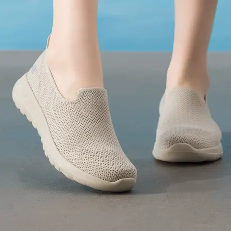 斯凯奇（Skechers）女鞋夏季2025新款穿脱健步鞋网面透气休闲鞋软商品大图