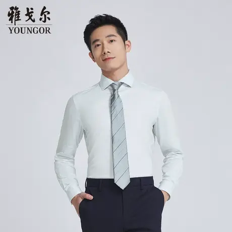 【商场同款】雅戈尔男士长袖衬衫春季新款官方商务休闲衬衫S3436图片