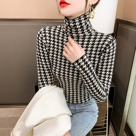 53163高领毛衣女内搭洋气新款爆款时尚显瘦打底衫长袖上衣女商品大图