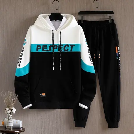 12春秋季青少年卫衣男13帅气大童秋装15岁初中学生男孩运动套装14图片