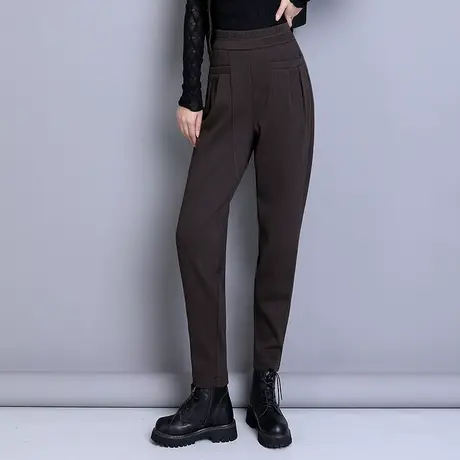 高腰小脚裤女秋冬2023新款显瘦哈伦裤韩版遮胯萝卜裤休闲裤长裤潮商品大图