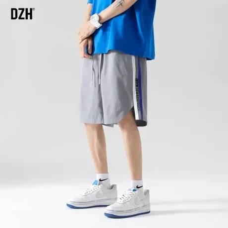 男士跑步裤子男短裤运动潮牌夏季薄款篮球裤休闲五分裤宽松沙滩裤商品大图