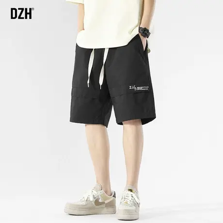 男生黑色纯棉短裤男款运动夏季薄款裤子2023年新款休闲五分裤宽松商品大图