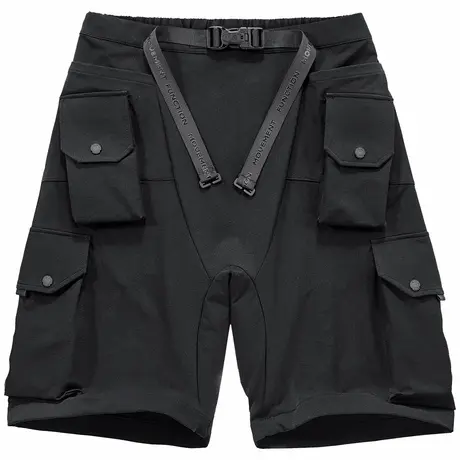 VIP夏季多口袋机能短裤男ins潮流大码休闲工装五分裤薄款运动中裤商品大图