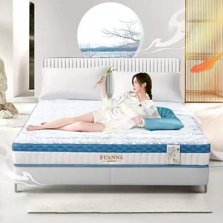 【线下同款】富安娜床垫天然乳胶床垫十大名牌席梦思家用弹簧床垫商品大图