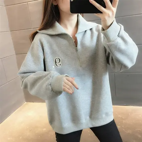 超火卫衣女春秋款女装2023年新款甜酷早秋上衣外套韩版宽松慵懒风商品大图